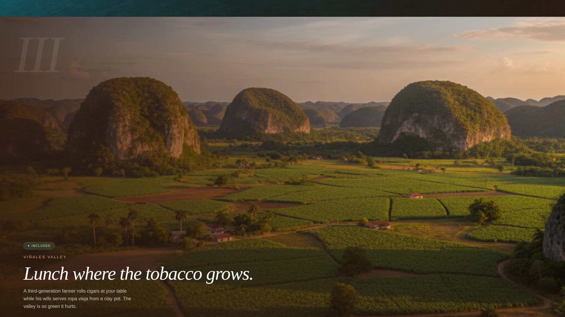 Cuba Honeymoon Landing Page Template