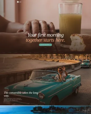 Cuba Honeymoon Landing Page Template