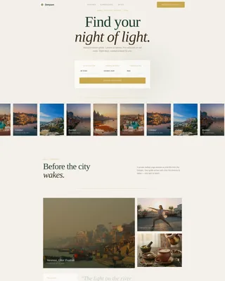 Diwali Festival Tour Landing Page Template