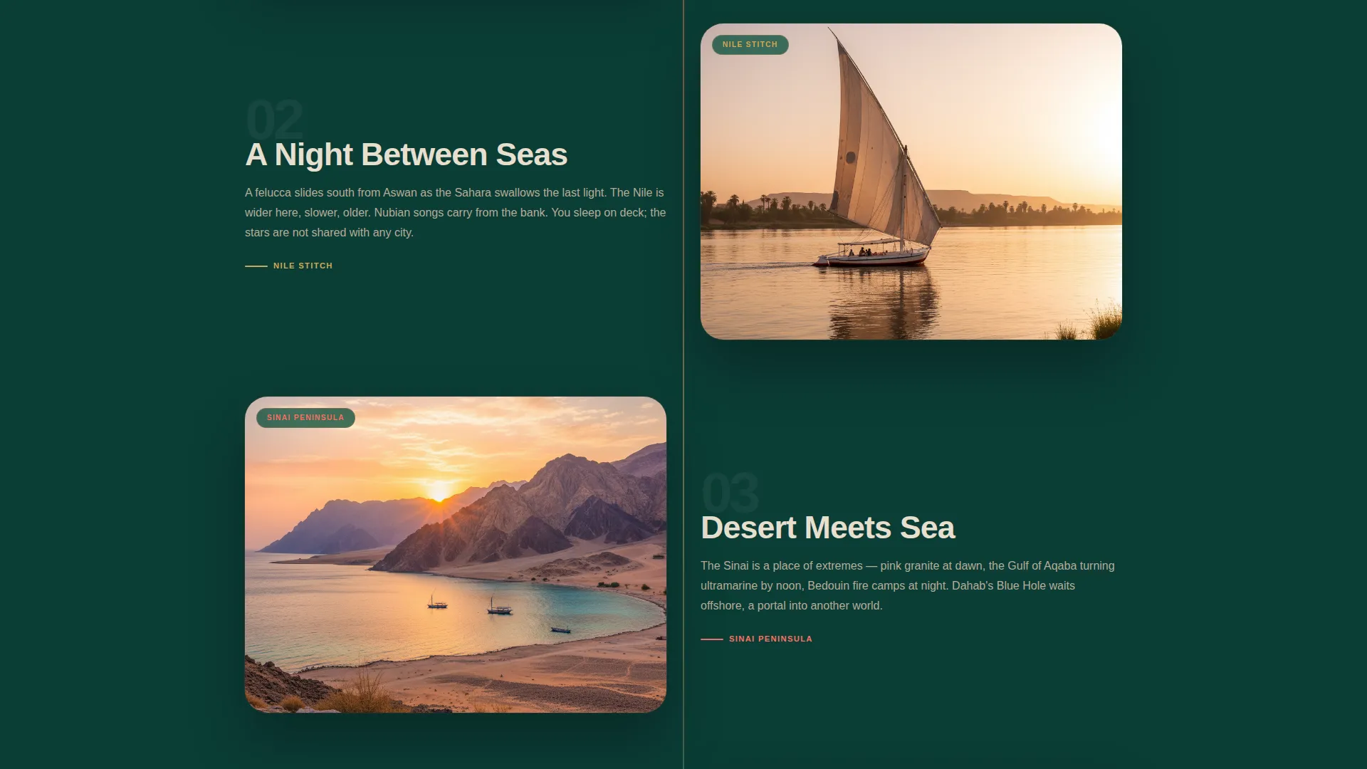 Egypt Honeymoon Package Landing Page Template