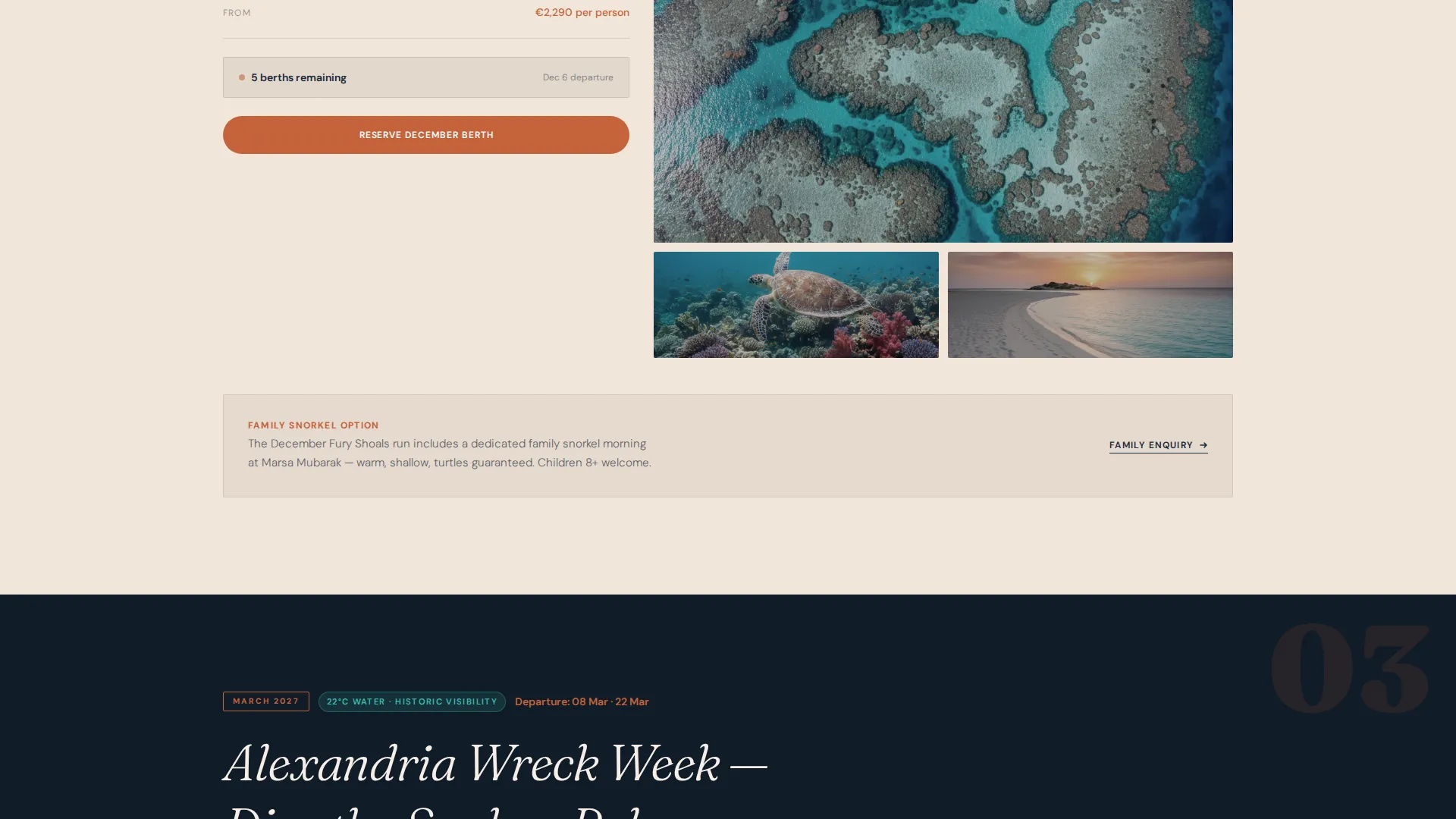 Immersive Egypt Tour Operator Landing Page Template