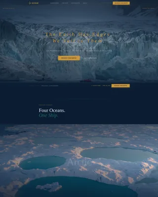 Cinematic Expedition Cruise Landing Page Template