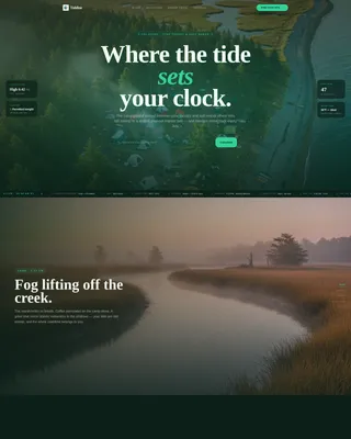 Immersive Family Campground Landing Page Template