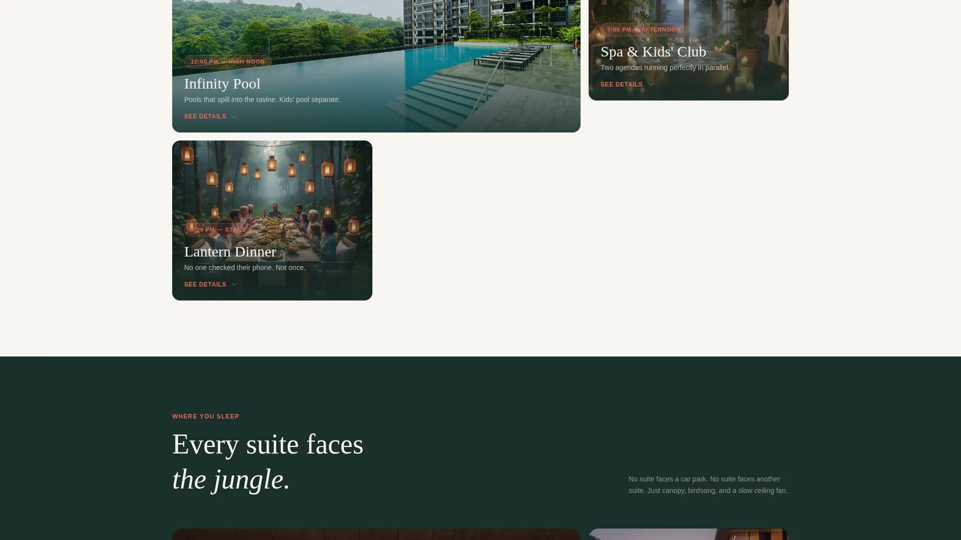 Family Resort Gallery & Detail Landing Page Template