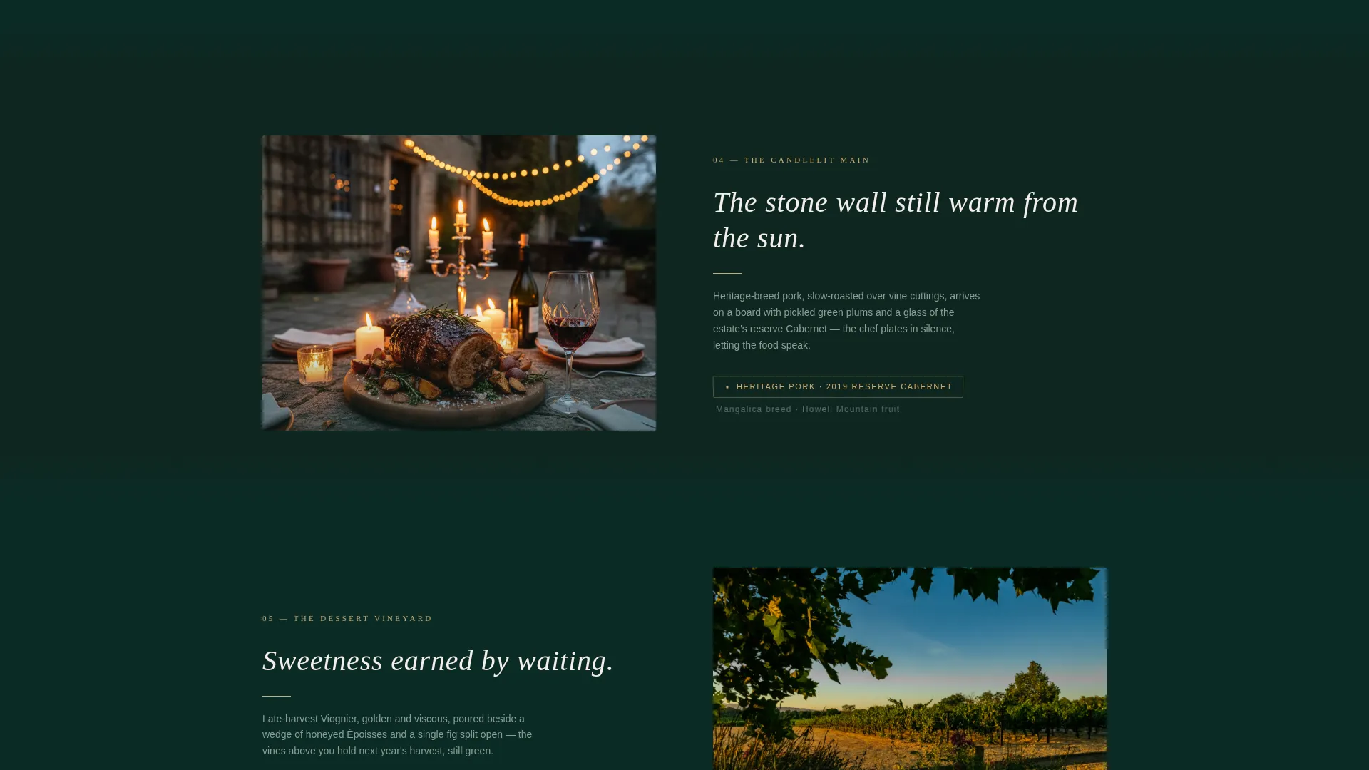 Food & Wine Tour Event Registration Landing Page