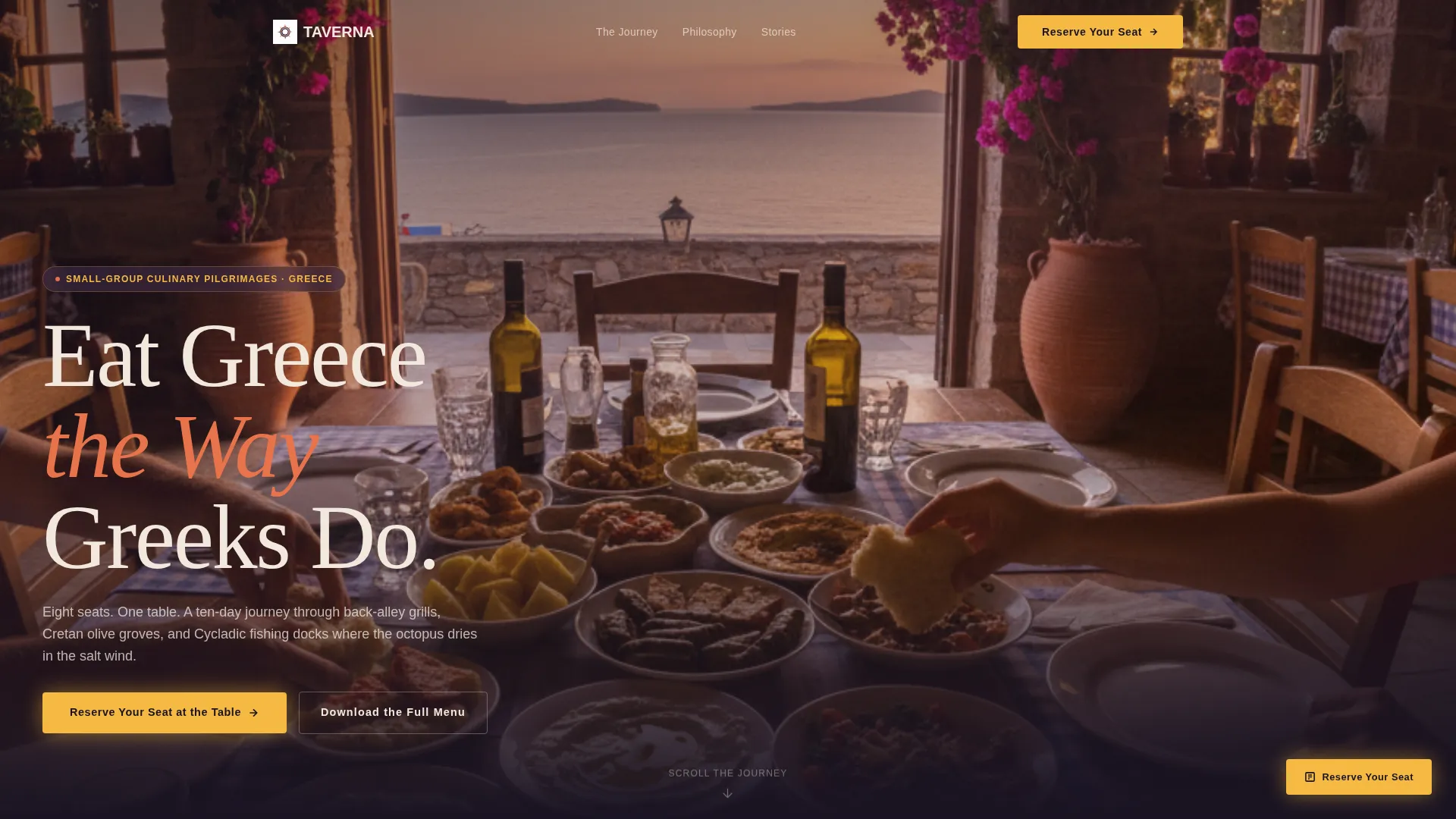 Greece Travel Specialist Booking Website Template