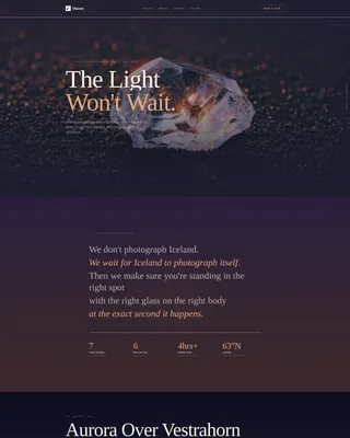 Iceland Travel Booking Website Template