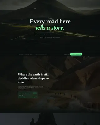 Iceland Journey Landing Page Template