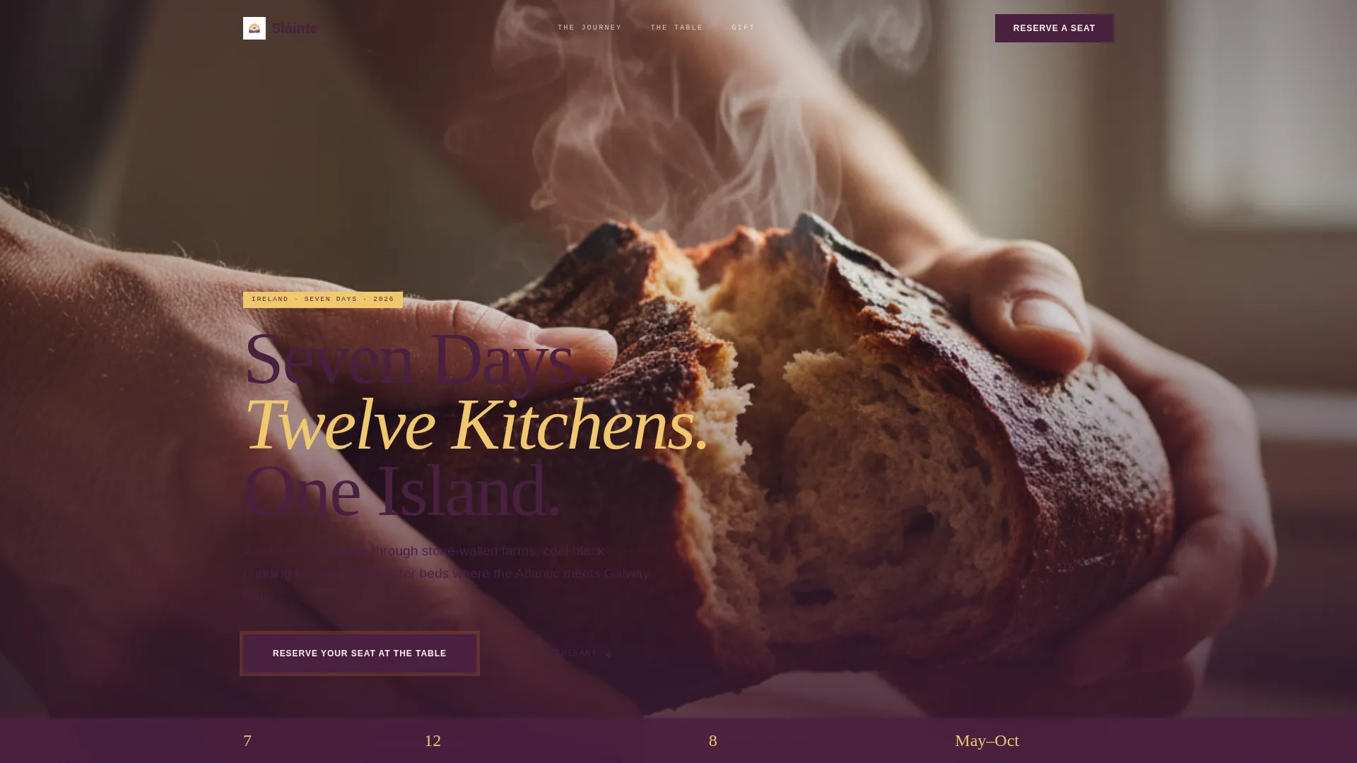 Immersive Culinary Landing Page Template