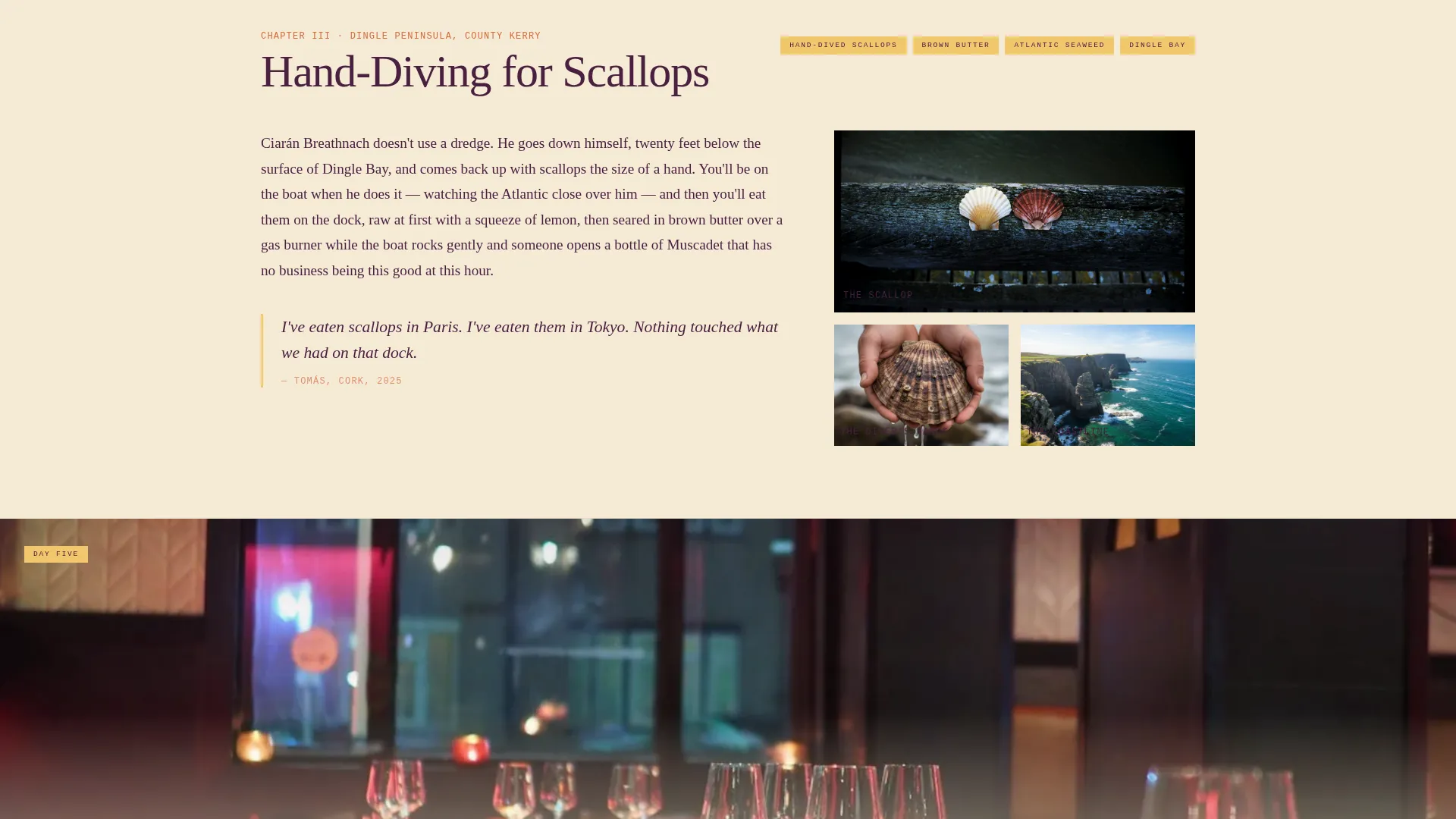 Immersive Culinary Landing Page Template
