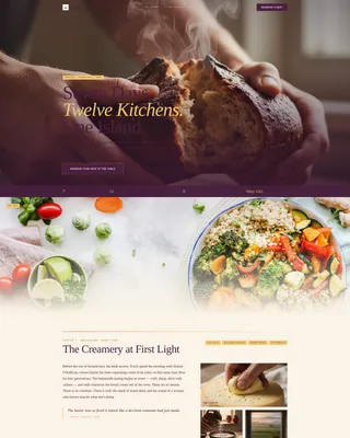 Immersive Culinary Landing Page Template