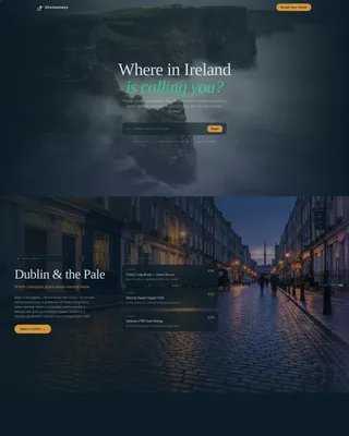 Ireland Travel Specialist Professional Website Template
