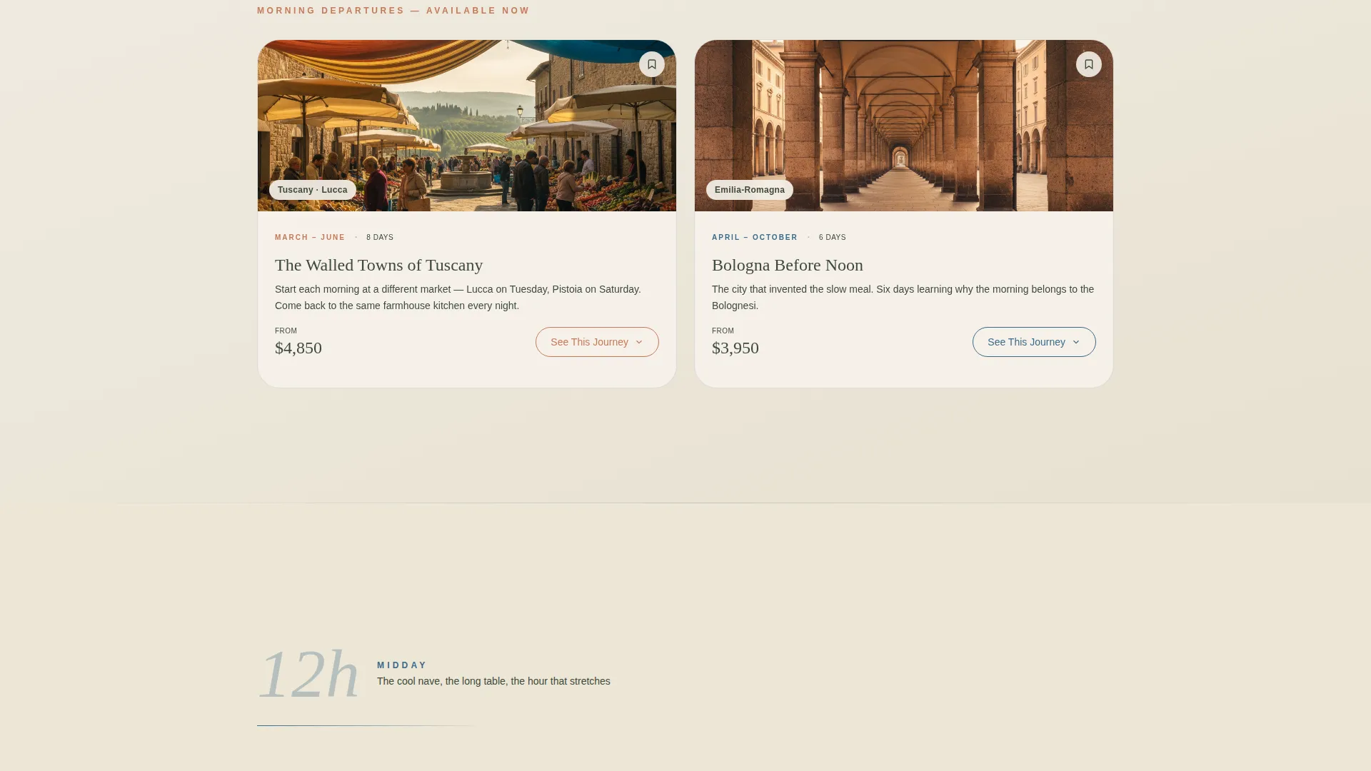 Italy Travel Specialist Booking Website Template