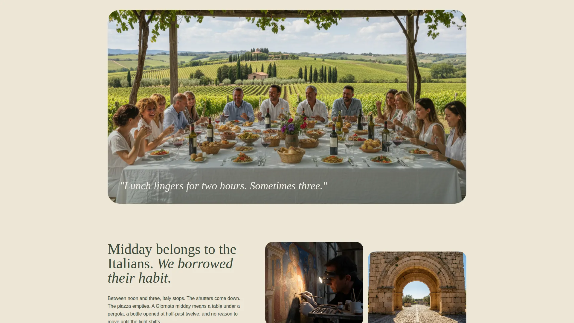 Italy Travel Specialist Booking Website Template