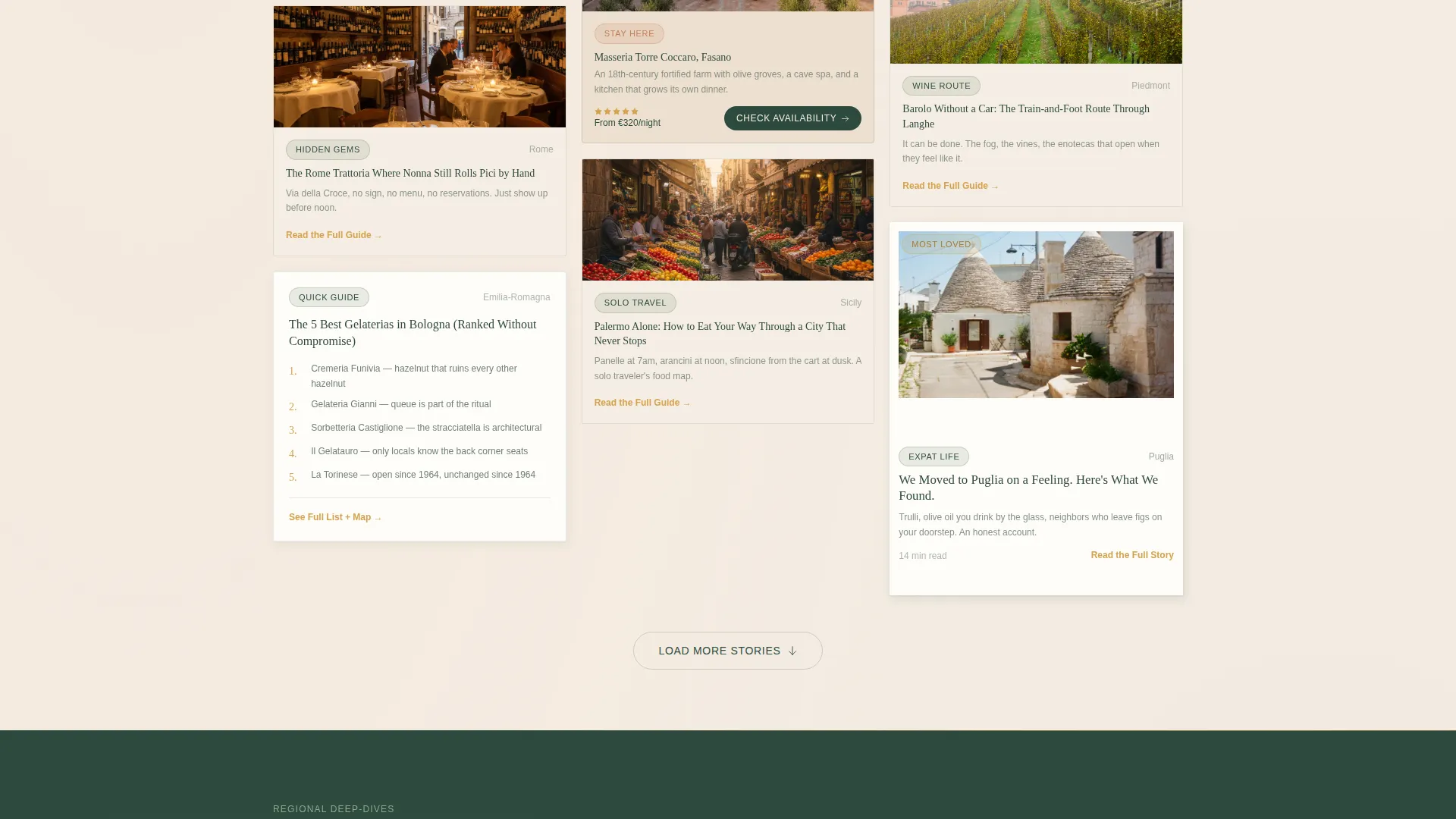 Italy Travel Blog Website Template