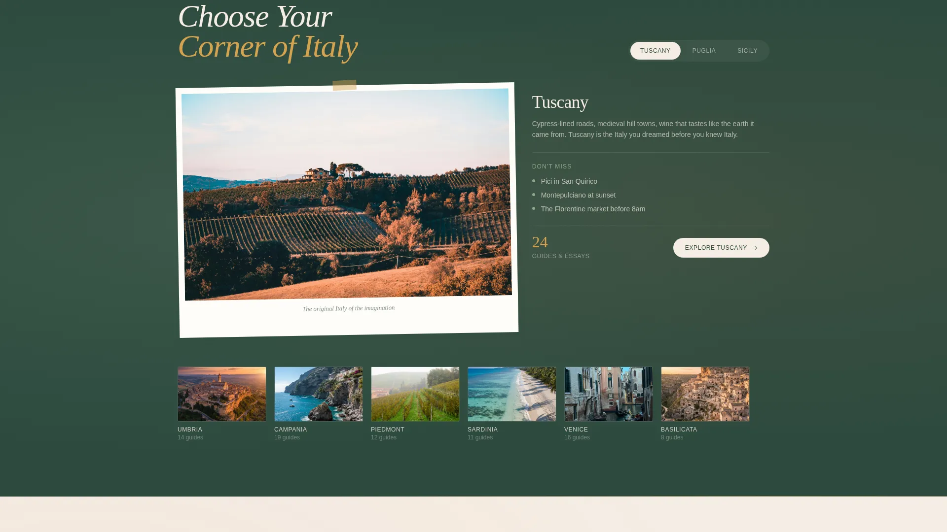 Italy Travel Blog Website Template