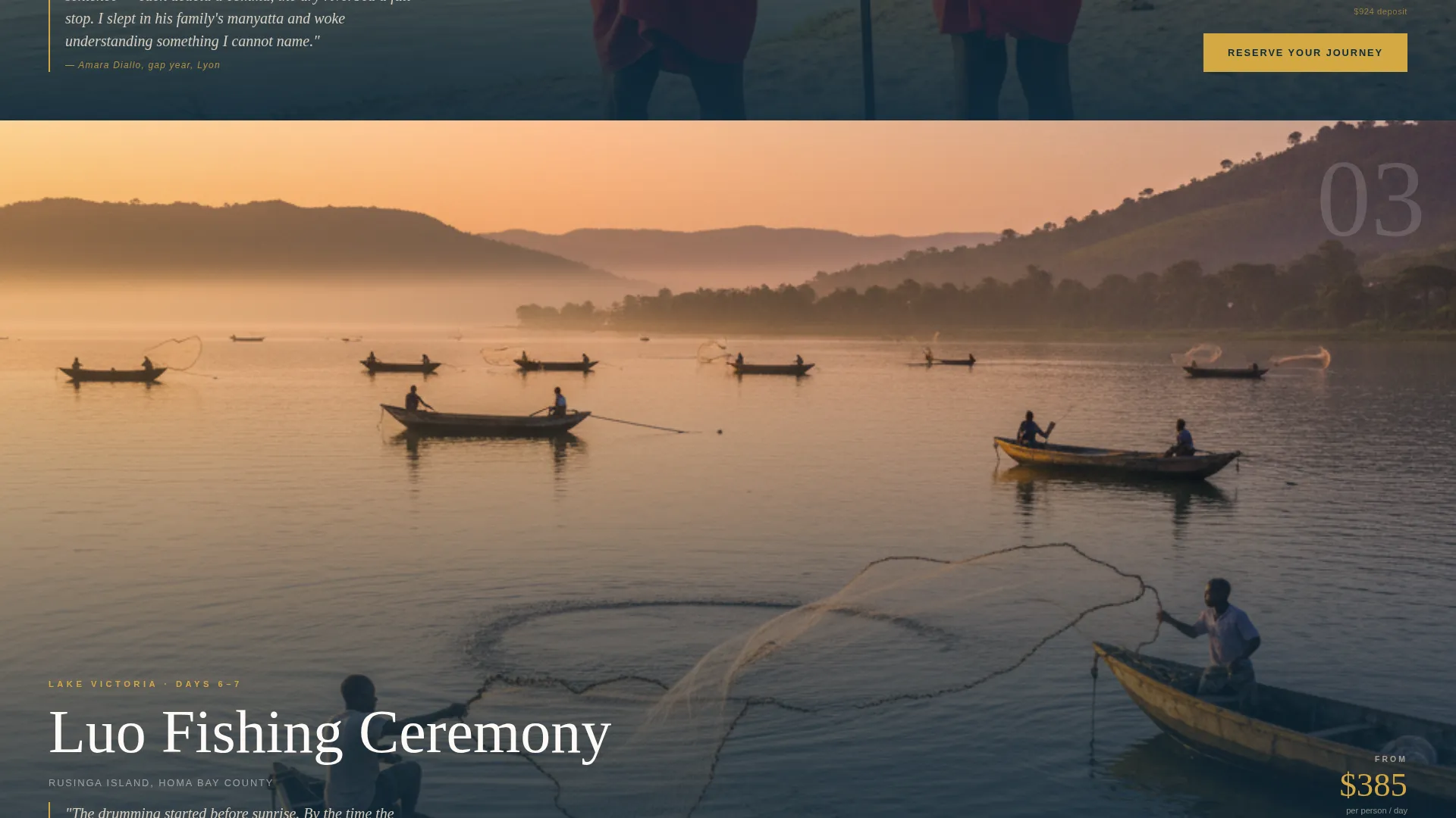 Kenya Cultural Tour Landing Page Template
