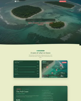 Kenya Coastal Travel Guide Landing Page Template