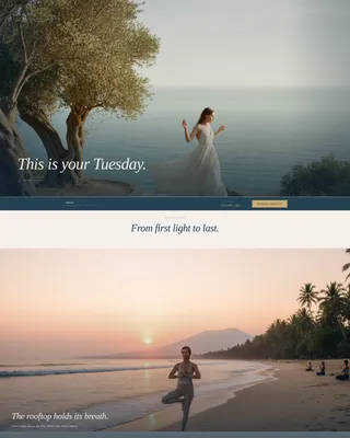 Immersive Luxury Hotel Landing Page Template