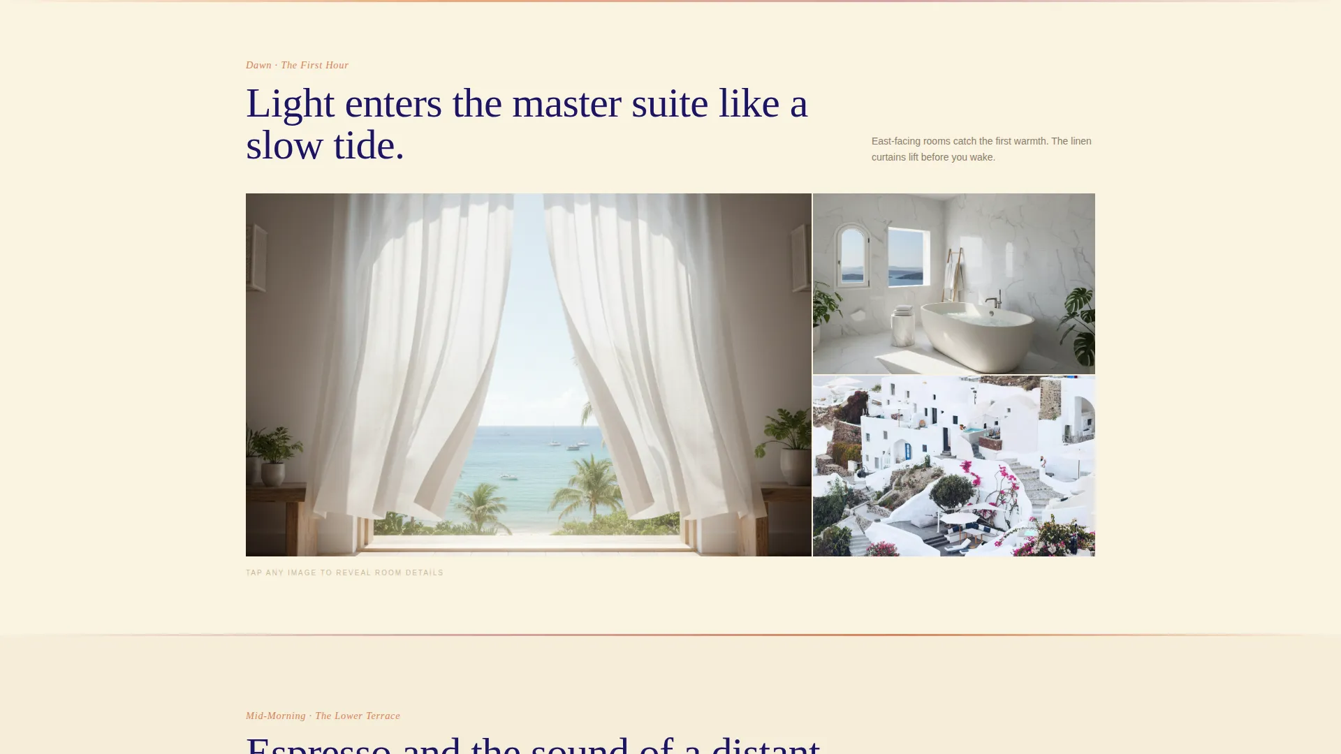Luxury Villa Gallery Landing Page Template
