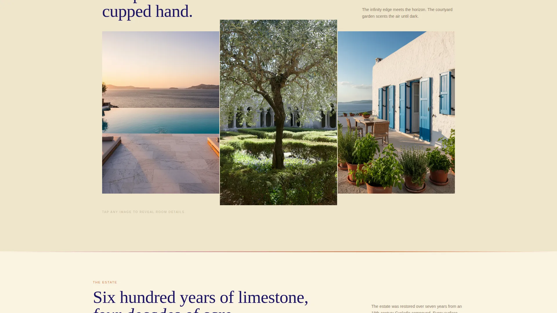 Luxury Villa Gallery Landing Page Template