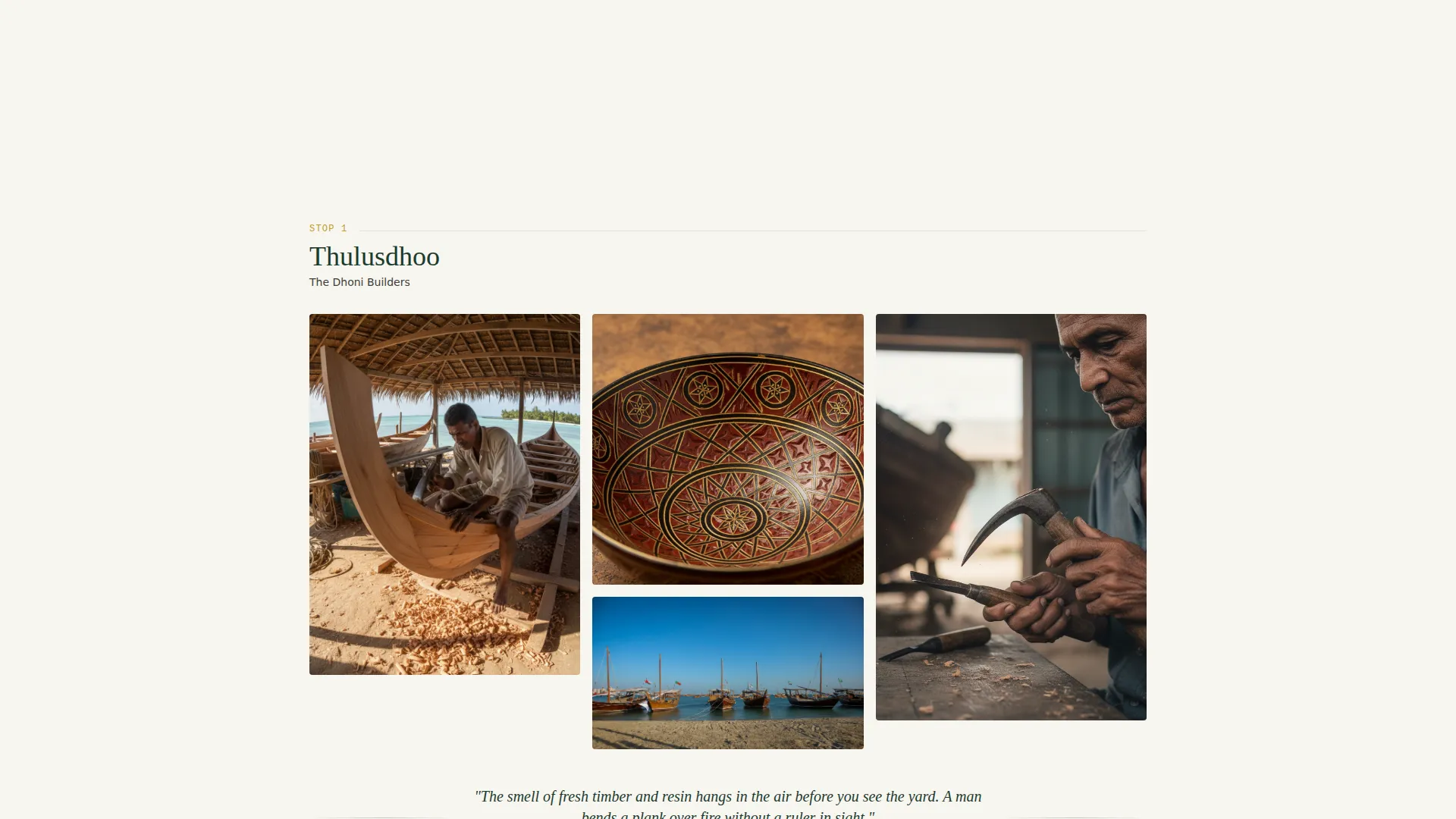 Maldives Cultural Tour Landing Page Template