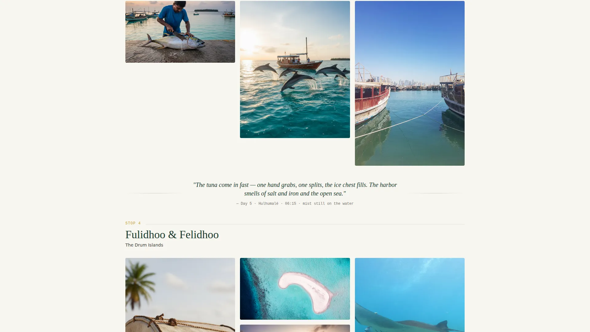 Maldives Cultural Tour Landing Page Template