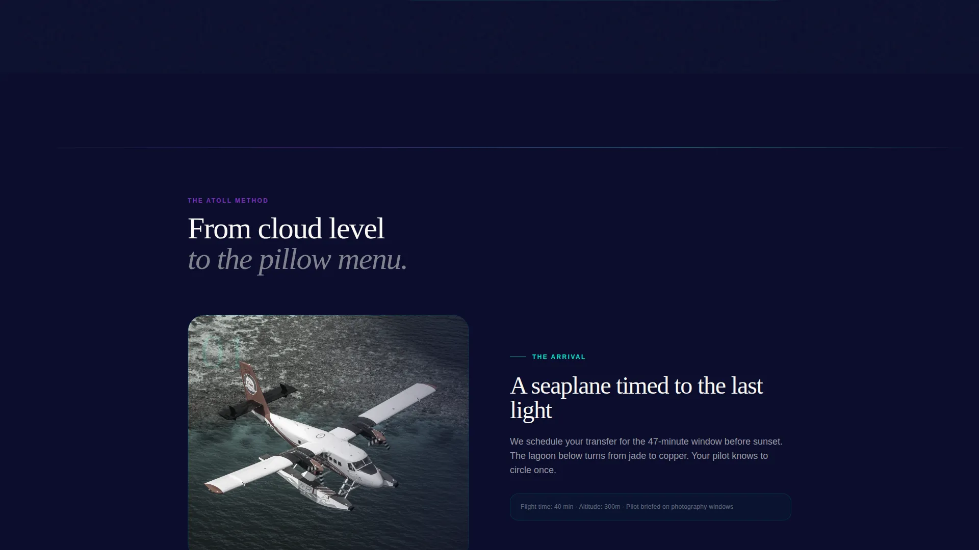Maldives Luxury Travel Agency Landing Page Template