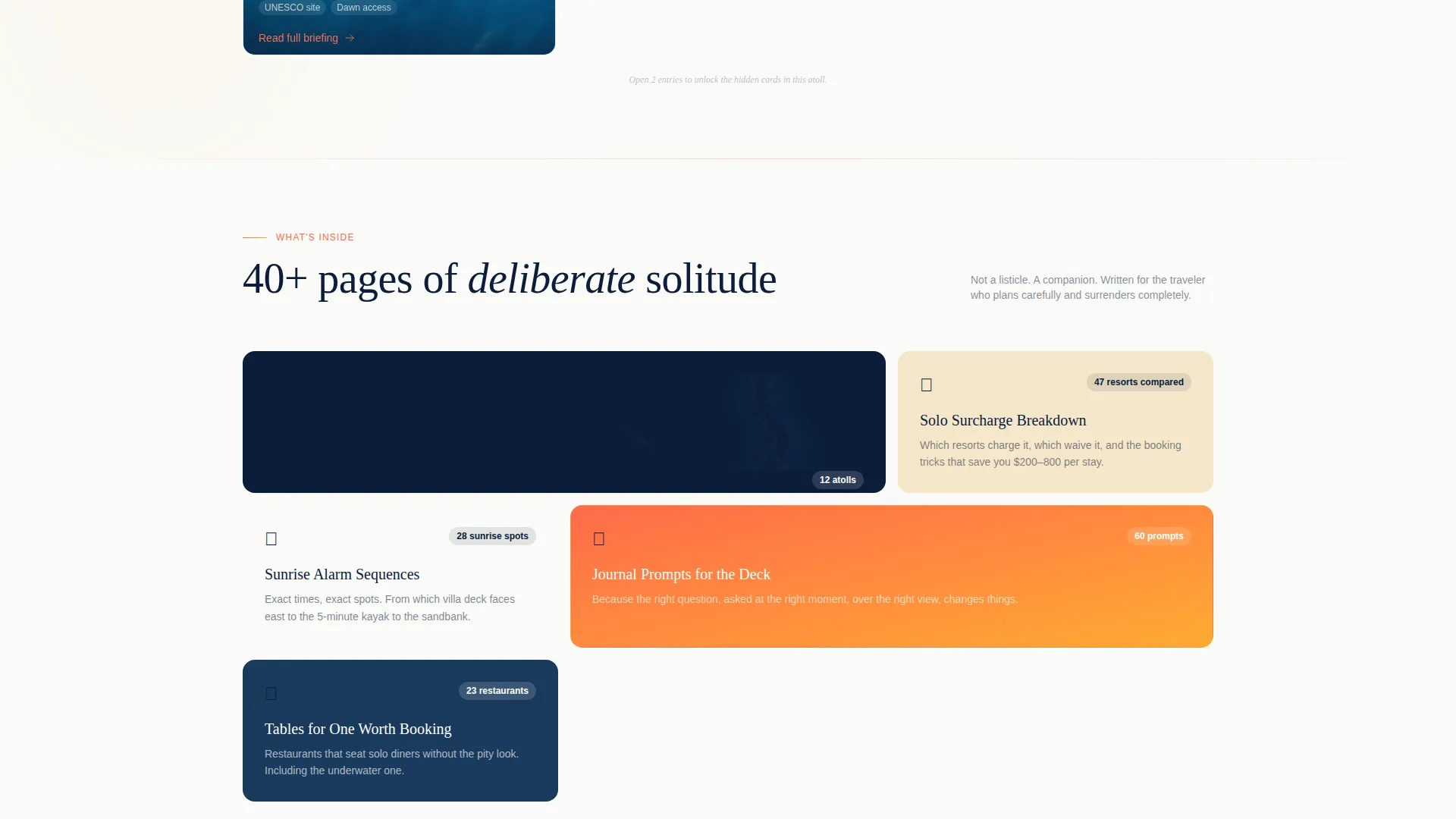 Luxe Solo Travel Guide Landing Page Template