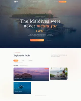 Luxe Solo Travel Guide Landing Page Template