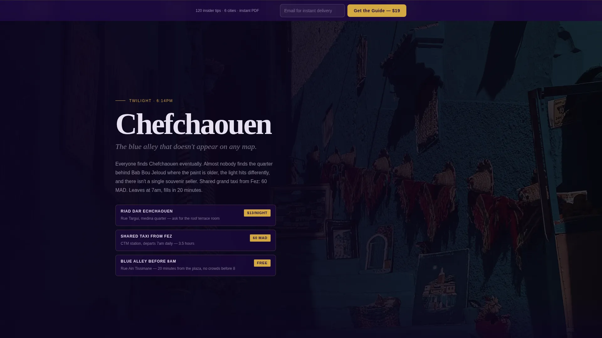 Budget Travel Guide Landing Page Template