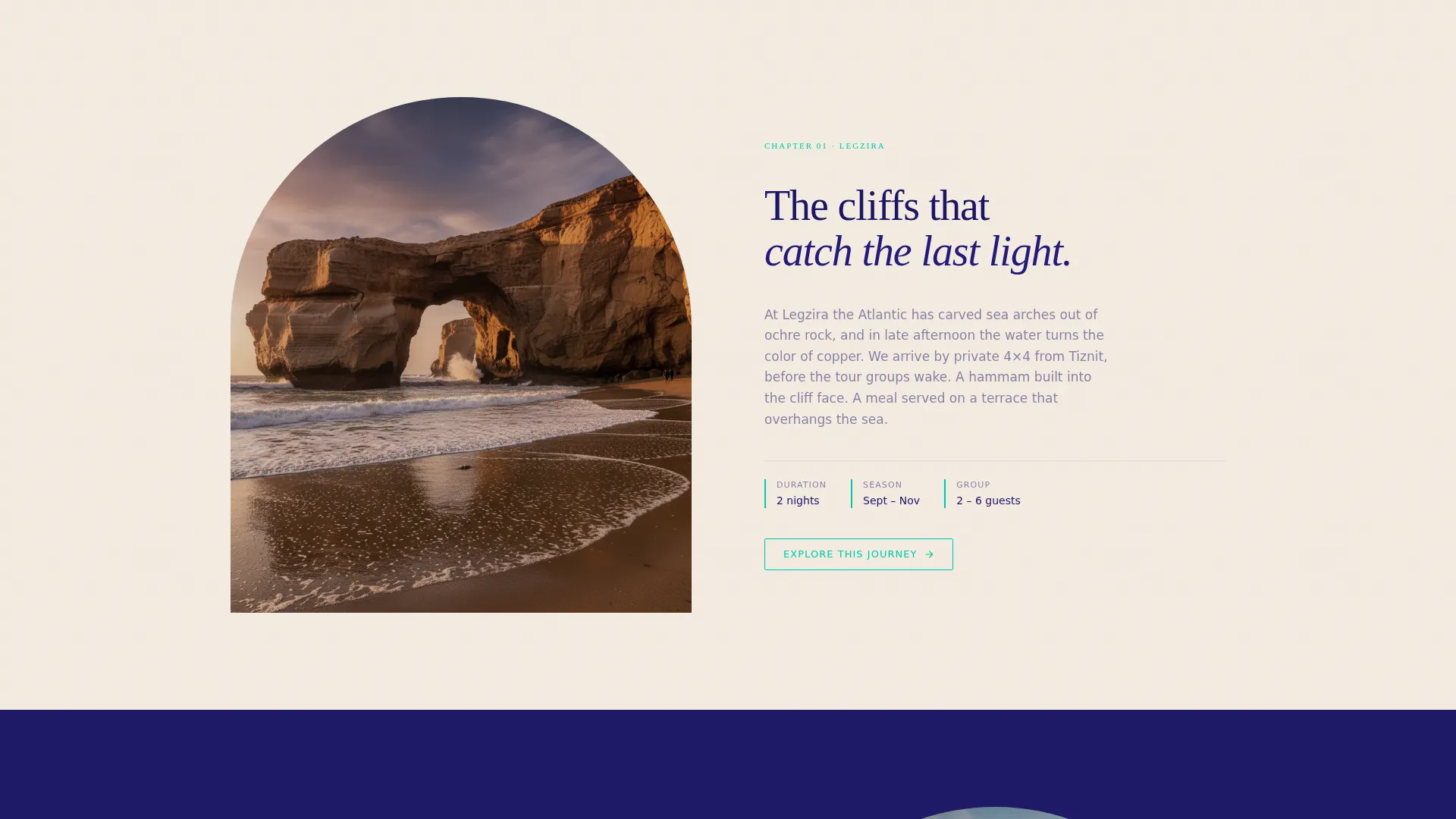 Luxury Travel Agency Landing Page Template