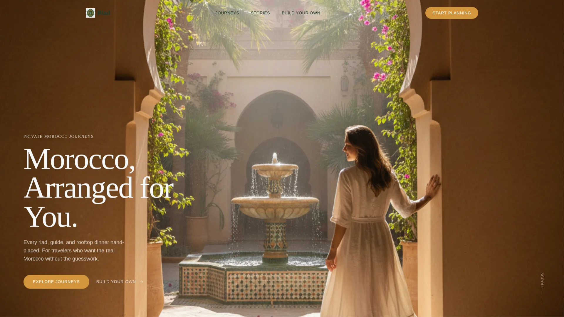 Luxury Morocco Tour Operator Landing Page Template