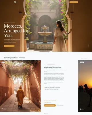 Luxury Morocco Tour Operator Landing Page Template