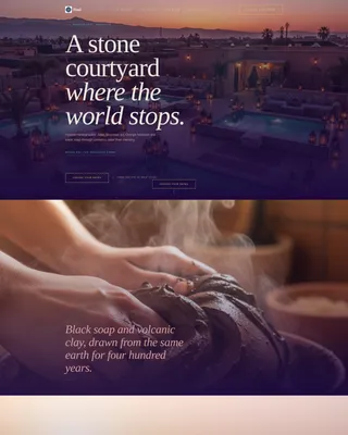 Morocco Wellness Retreat Landing Page Template
