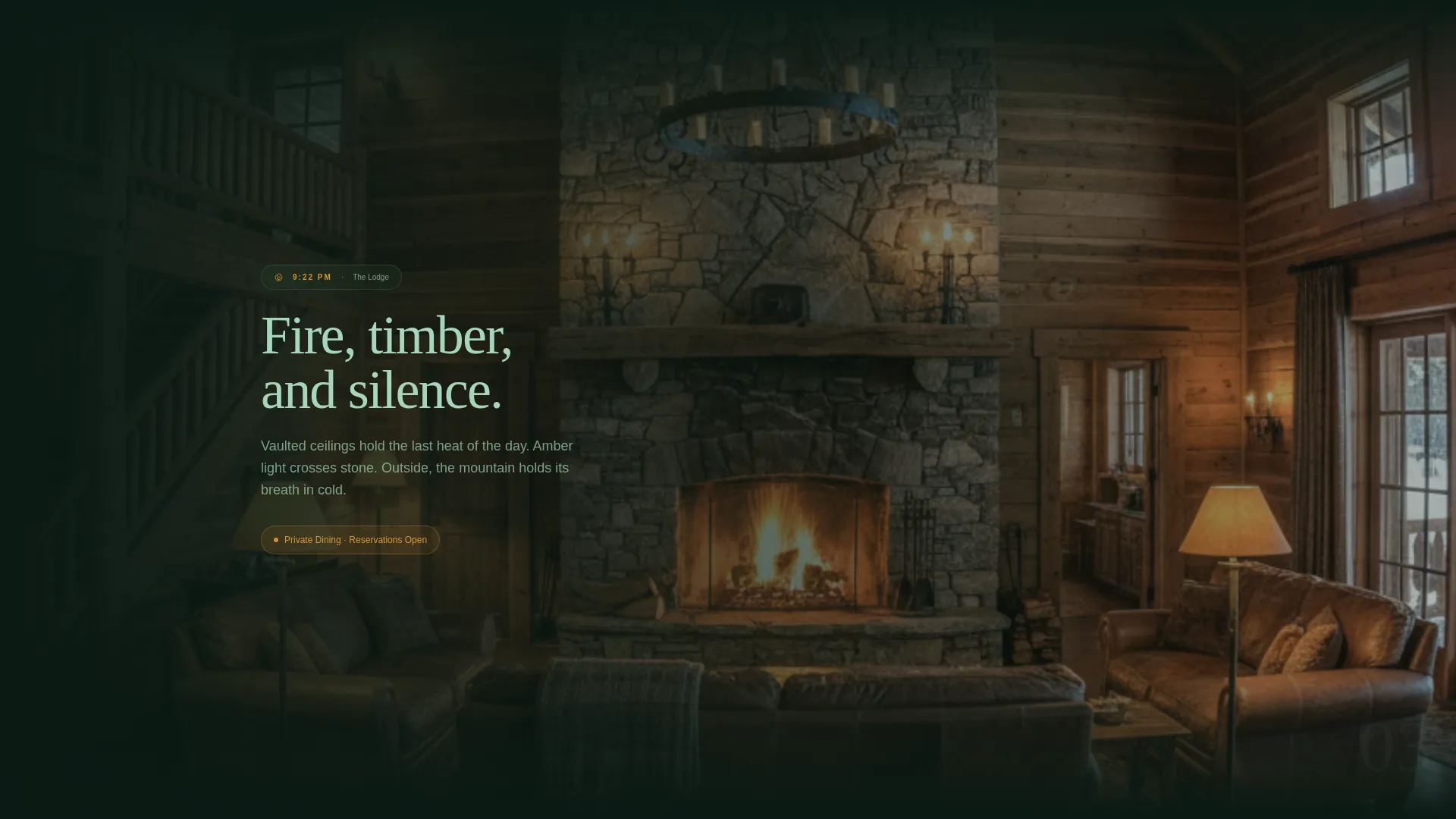 Immersive Ski Resort Landing Page Template