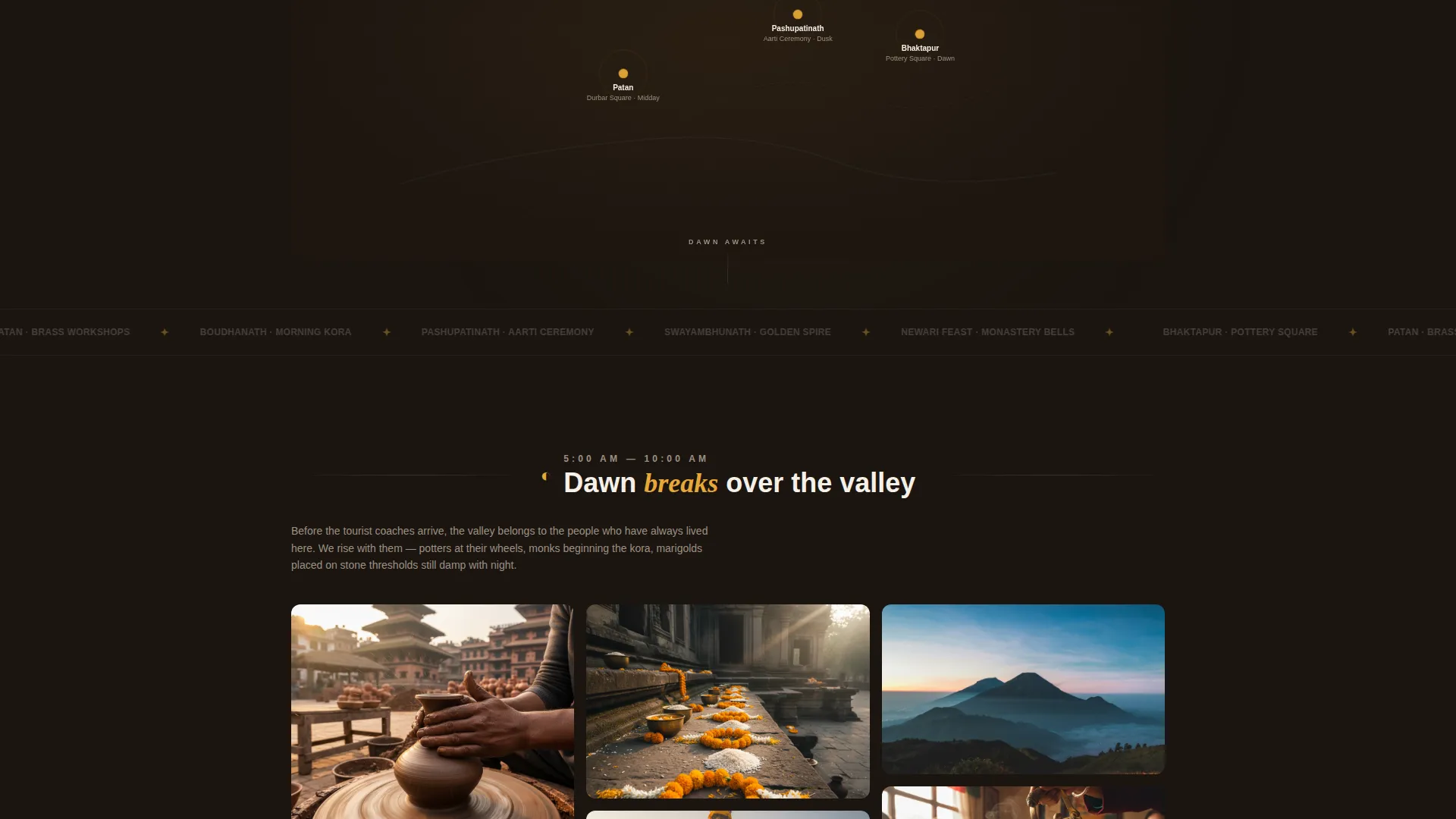 Nepal Cultural Tour Landing Page Template