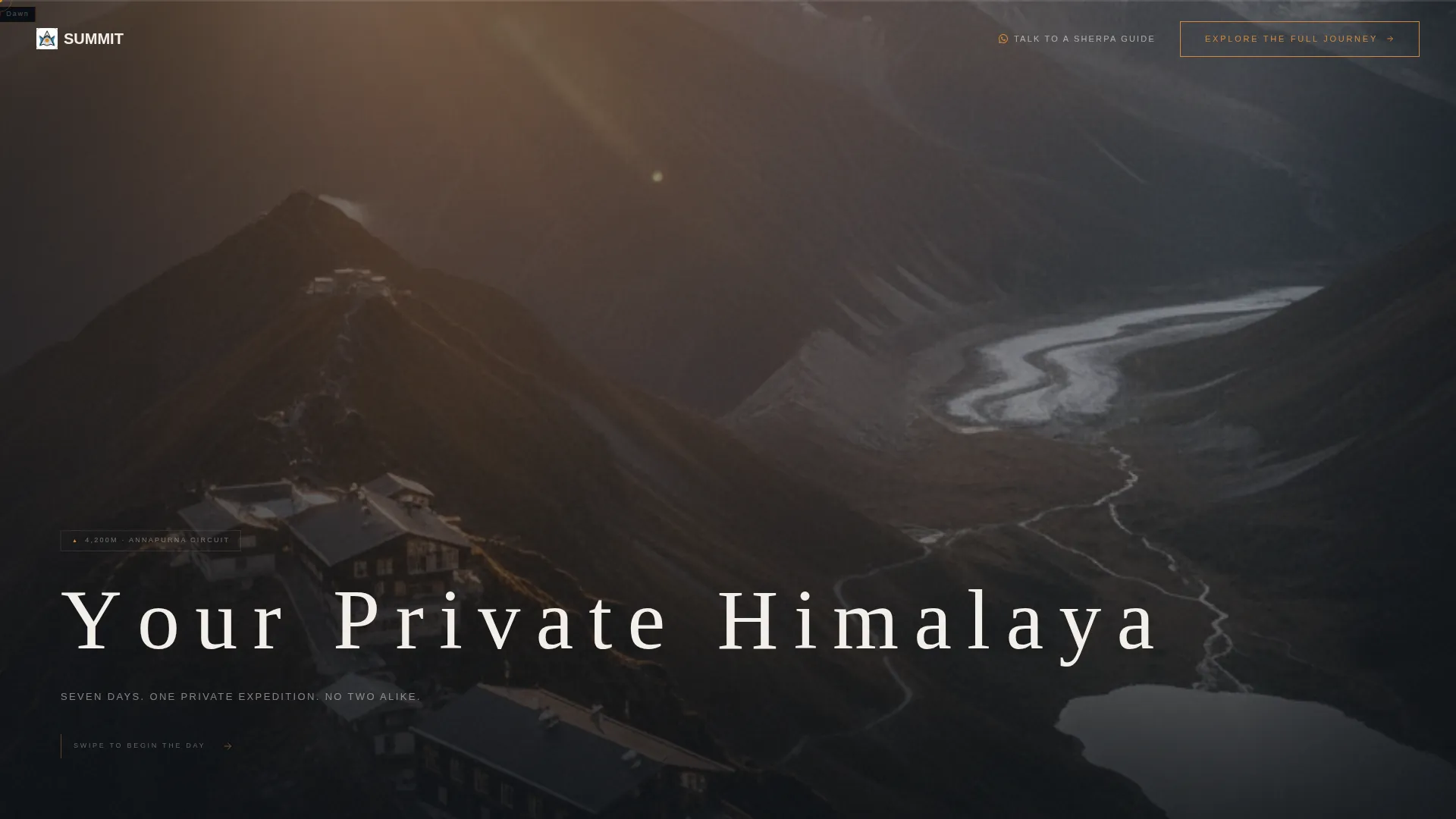 Himalaya Luxury Travel Agency Landing Page Template