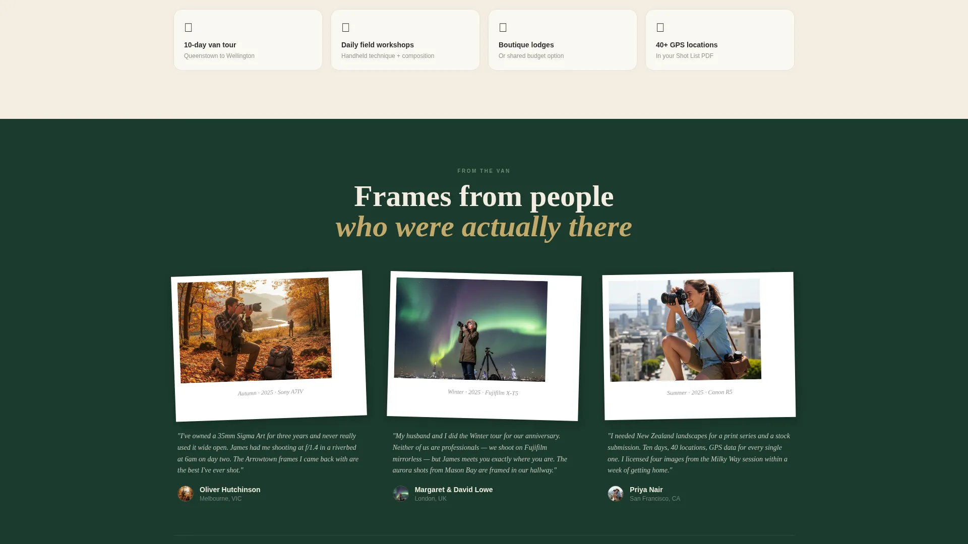 New Zealand Travel Booking Website Template