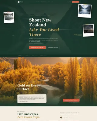New Zealand Travel Booking Website Template
