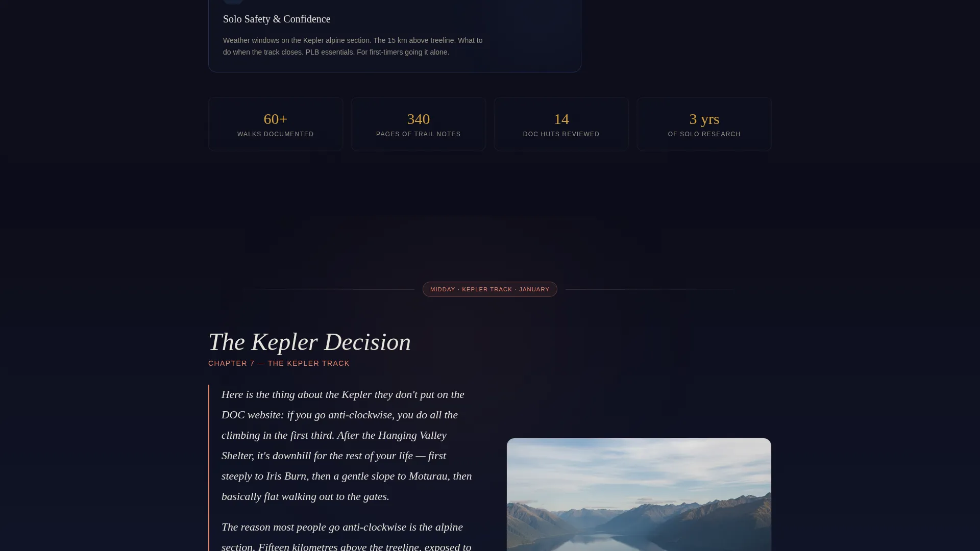New Zealand Solo Travel Guide Landing Page Template