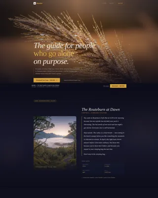 New Zealand Solo Travel Guide Landing Page Template