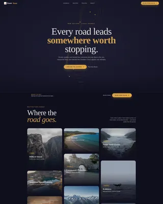 Cinematic New Zealand Travel Landing Page Template