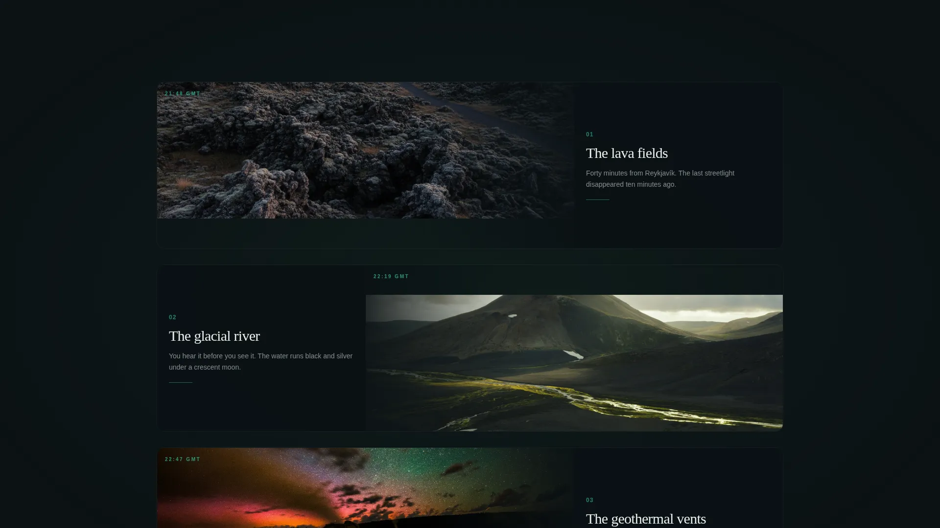 Northern Lights Tour Landing Page Template