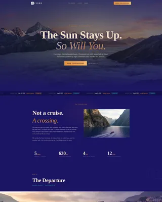 Cinematic Norway Adventure Tour Landing Page Template