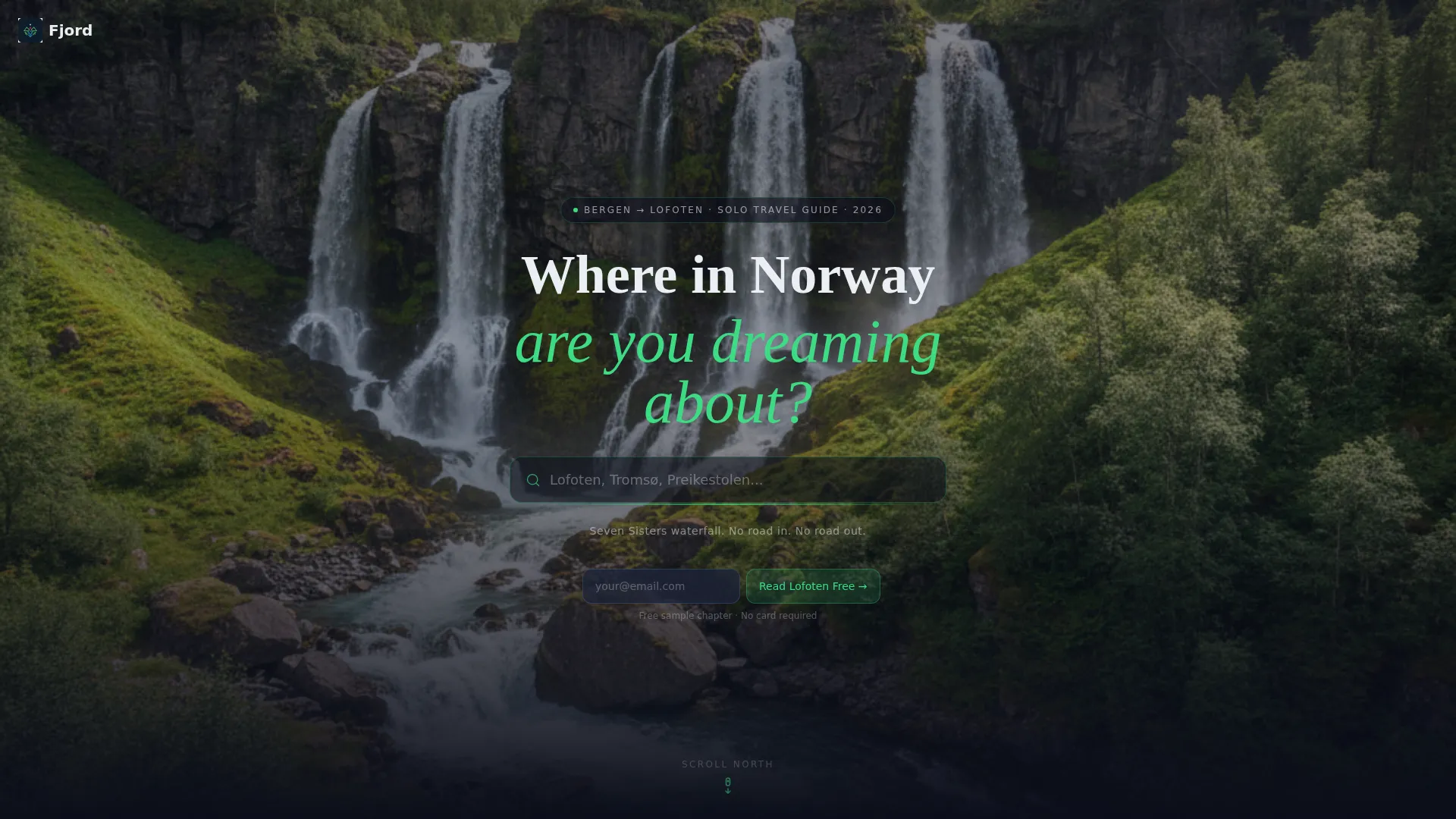 Norway Solo Travel Guide Landing Page Template