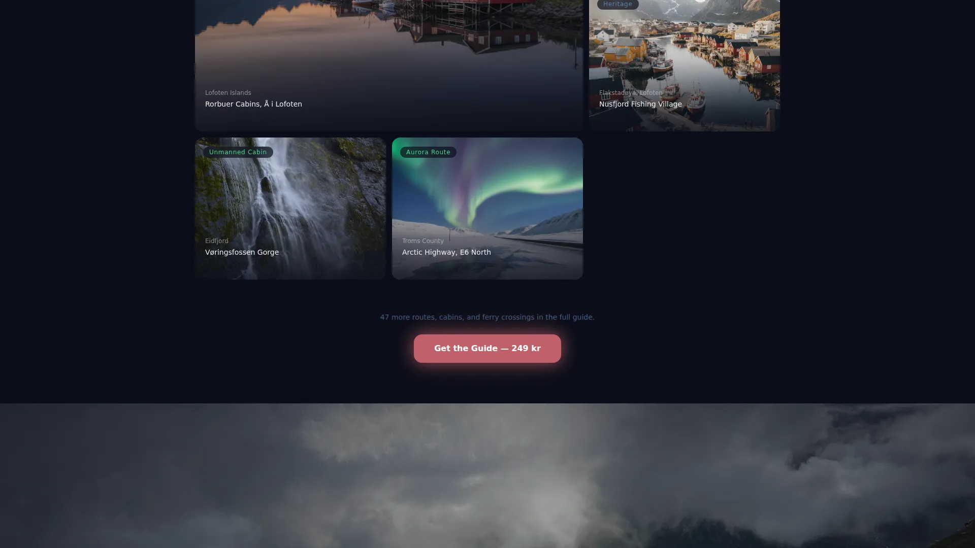 Norway Solo Travel Guide Landing Page Template