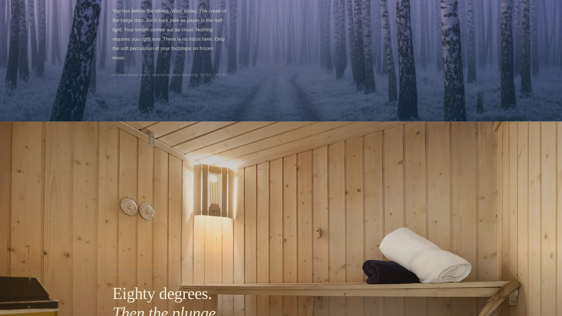 Norway Wellness Retreat Landing Page Template
