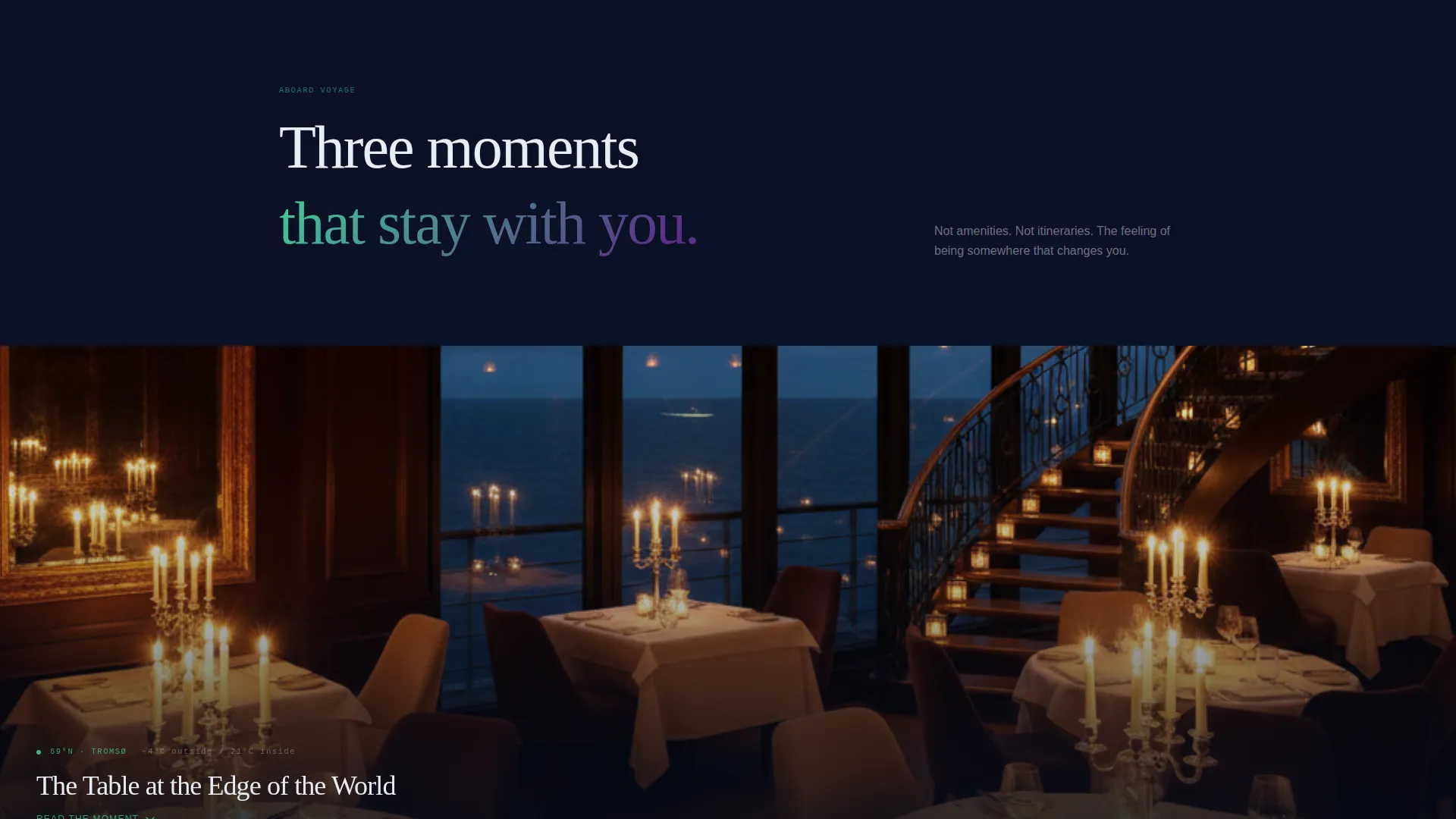 Ocean Cruise Line Gallery Landing Page Template