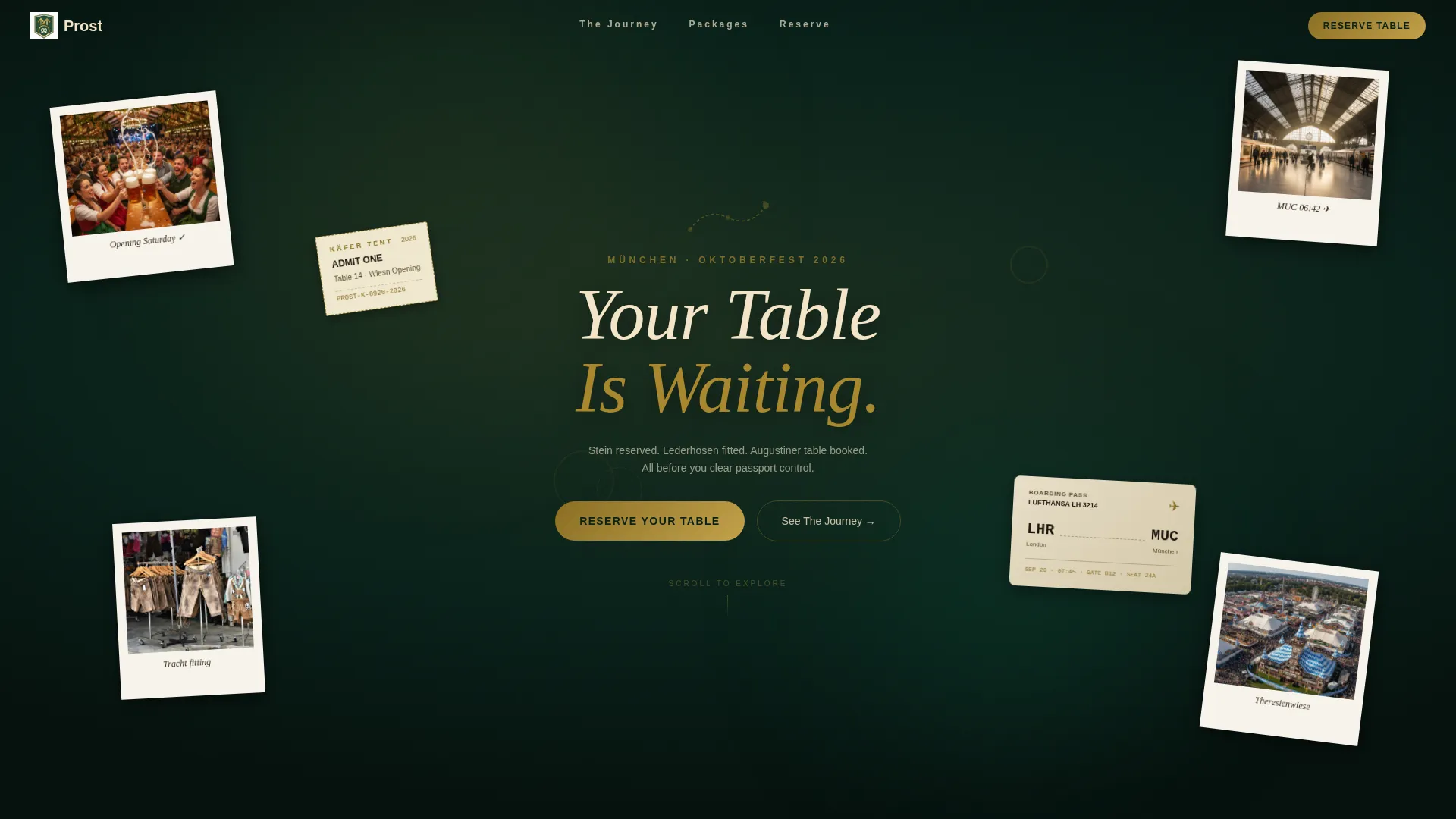 Immersive Oktoberfest Travel Landing Page Template